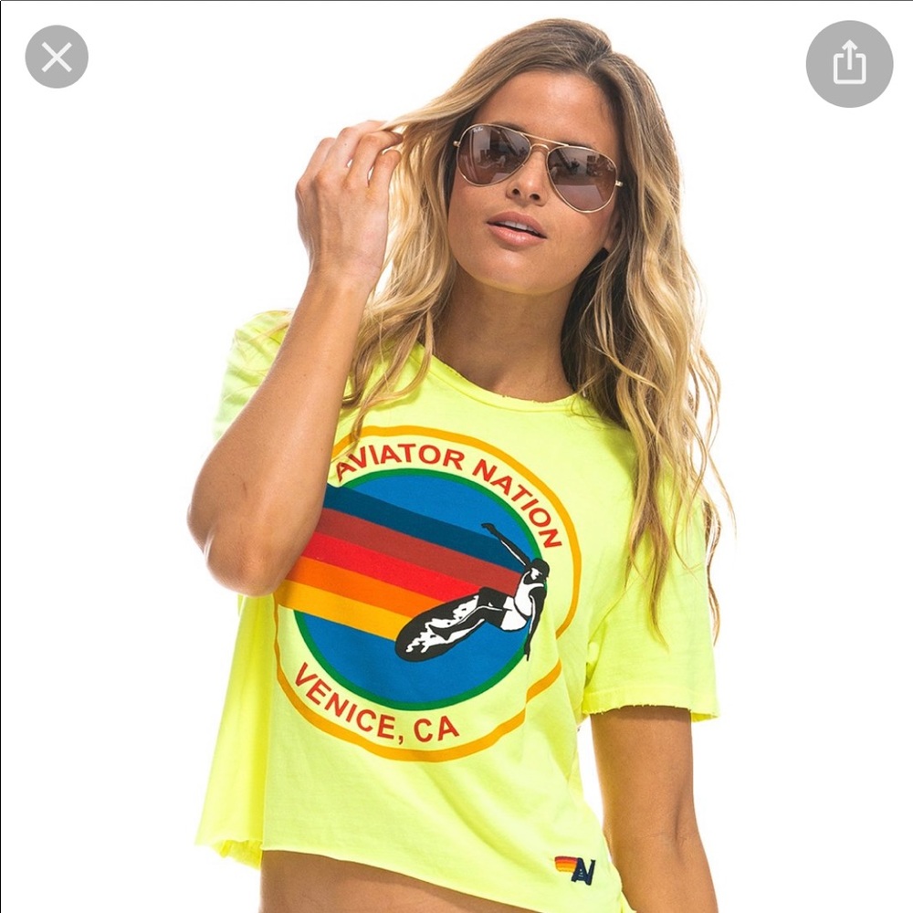 Brand new Aviator Nation Signature tee size S